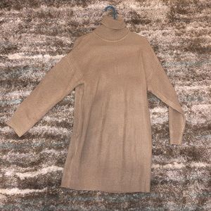 Turtle Neck Sweater Dress